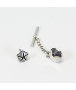 Chrysler Tie Tac Silver Star Pentagon  .35&quot; or 8.9 mm wide  1.2&quot; long Chain - $18.59 CAD