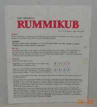 1995 Pressman Rummikub Board Game Replacement Instructions - $9.65