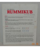 1995 Pressman Rummikub Board Game Replacement Instructions - £7.54 GBP