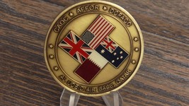 USAF OEF OIF Al Udeid AB Qatar CAOC AFFOR DCFACC Challenge Coin #849U - £19.71 GBP