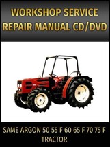Same Argon 50 55 F 60 65 F 70 75 F Tractor Service Repair Manual on CD - £16.83 GBP