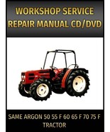 Same Argon 50 55 F 60 65 F 70 75 F Tractor Service Repair Manual on CD - $401.54 MXN