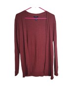 GAP Cardigan Sweater Open Front Red Orange Womens Medium - £10.31 GBP