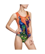 Plus Size Swimwear - Bathing Suits - Tropical One-Piece Swimsuit - $39.00