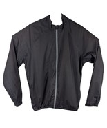 Adidas Mens Track Jacket Black Size Medium Zip Up Windbreaker (Flaws) - $30.13 CAD