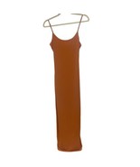 FOREVER 21 Women’s Rust Orange Copper Long Sleeveless Tank Polyester Dre... - $11.70 CAD