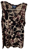 Simply Vera By Vera Wang Multicolor Floral Tank Top (Size S) - £10.39 GBP