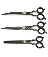 Premium Ergonomic Grooming Shears Mushu VG10 Stainless Steel Titanium wi... - $189.90+