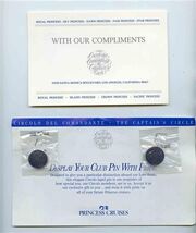 Circolo Del Comandante Captains Circle Pins Card &amp; Log Book Princess Cru... - $37.62