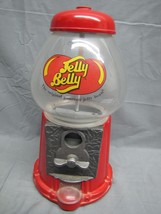 Vintage Jelly Belly Bean Dispenser Coin Bank Metal &amp; Glass Gumball Machine  - £19.89 GBP