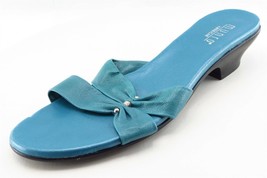 Munro Size 8 N Blue Slide Leather Women Sandal Shoes - £13.44 GBP