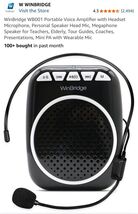 WinBridge WB001 Portable Voice Amplifier Headset Mic for Teachers Guides - $25.62