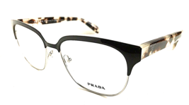 New PRADA VPR5S4 54mm Burgundy Silver Clubmaster Men's Women's Eyeglasses Frame - £151.68 GBP
