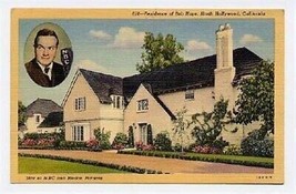 Residence of Bob Hope  N Hollywood California Postcard - £7.79 GBP