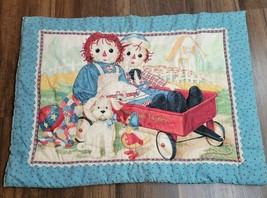 An item in the Baby category: Raggedy Ann & Andy Baby Quilt Blanket Comforter Express Wagon Duck Dog Primitive