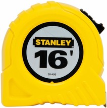 NEW Stanley TOOLS 30-495 Top Lock Tape MEASURE RuleR , 3/4" x 16' Yellow 6210231 - $18.99