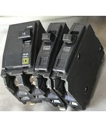 Square D circuit breakers 15 amp &amp; 20 amp ... you get these 3 for the $1... - €9,40 EUR