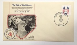 The Ride of Paul Revere A Bicentennial Cover FDC 1975 Boston MA Fleetwood - £3.16 GBP