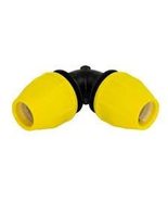 Underground IPS Yellow Poly Gas Pipe 90 Degree Elbow (1-1/2) - £46.62 GBP