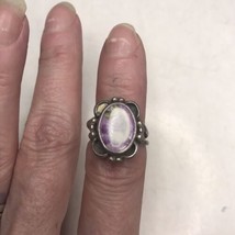 Vintage Sterling Wampum Shell Ring Size 5 Rare - £58.41 GBP