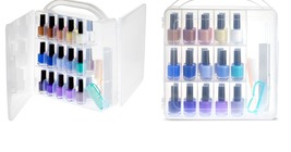 (11.8 x 11.2 x 3.15&quot;) Nail Polish Organizer Case, Storage Holder for 30 ... - $51.99