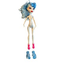 Mattel 2008 Monster High Ghoulia Dot Dead Gorgeo Doll Blue Hair Pink Shoes Extra - £19.50 GBP