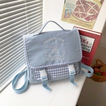 Junior Miss School Uniform Backpack College Female Student Canvas Handbag Books  - £54.71 GBP