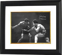 Jake Lamotta signed Vintage B&amp;W Boxing 16x20 Photo Custom Framed Raging ... - $189.95