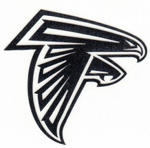 REFLECTIVE Atlanta Falcons helmet decal sticker helmet sizes to 12&quot; - £2.66 GBP+