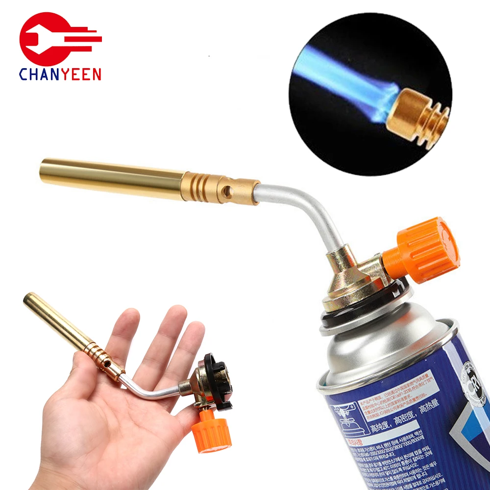 Portable Welding Gas Burner Flame Gas Torch Flame  Blowtorch Coo Soldering Butan - £44.21 GBP