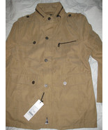 NEW- Tags Men&#39;s coat jacket tan beige Military black&amp; white inside M 34 ... - $3,600.84 MXN
