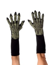 Wtich Hands Gloves Green Monster Latex Halloween Accessory Costume G1046 - £40.17 GBP