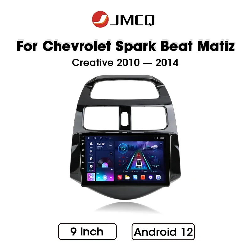 JMCQ 9&quot; Car Stereo Radio For Chevrolet Spark Beat Matiz Creative 2010 - ... - £78.46 GBP+