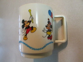 Disneyland Parade Plastic Drinking Mug Cup Mickey Minnie Donald Goofy Pluto 269 - £3.91 GBP