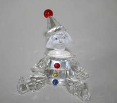 Swarovski Silver Crystal 217207 Puppet Clown Figurine - $54.00