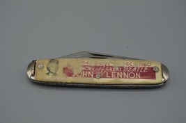 John Lennon Commemorative Pocket Folding Knife Lot Memory of Great Beatle 1980 - £15.45 GBP