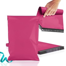 500 Hot Pink Flat Poly Mailers 14.5x19 Plastic Shipping Bags 2.0 mil - £109.47 GBP