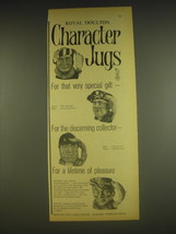 1963 Royal Doulton Character Jugs Advertisement - The Falconer, Long John Silver - £14.45 GBP