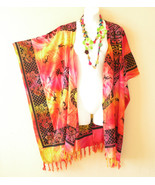Batik Gecko Plus Size Kaftan Cardigan Duster Jacket Beachwear Cover up -... - $25.00