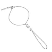 3W1042 - Rhodium Brass Bracelet with No Stone - $458.81 MXN