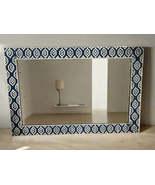 Ikat Diamond Heritage inlay wall Mirror frame - $10,275.08 MXN