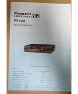Panasonic Omnivision PV-4061 VHS operating instructions manual 
