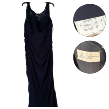 Mori Lee by Madeline Gardner Navy Blue Lace Evening Gown Dress Size 16 F... - $1,189.70 MXN