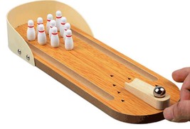 Table Top Bowling Game Set Classic Tabletop Game Night Fun with Family &amp; Friends - £7.84 GBP