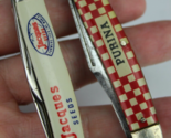 vintage advertising pocket knife lot x2 Jacques Seeds Purina Kutmaster I... - $64.99