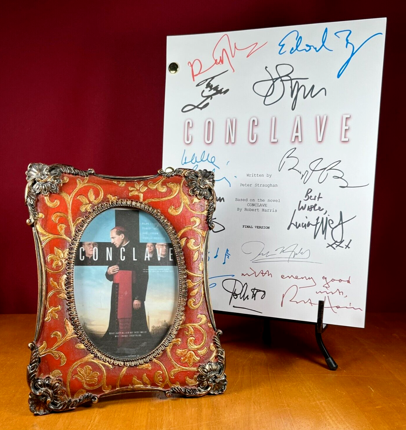 Conclave Script Signed- Autograph Reprints- Ralph Fiennes - $24.99