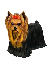 Yorkie Figurine Yorkshire Terrier Sculpture puppy dog Danbury Mint Longh... - $74.25