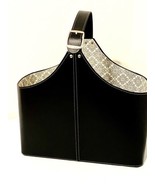 Cynthia Rowley Large Hard Case Black Bucket Tote Bag 16x16x9 In Beach Sc... - £23.90 GBP