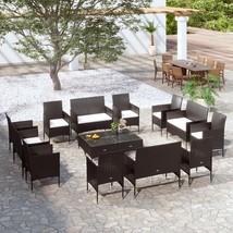  Garden Lounge Set Black, Cream white - $1,530.45 CAD