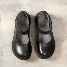 DRKANOL 2021 Spring Summer Women Flat Platform Shoes Retro Shallow Round Toe Cas - £63.48 GBP